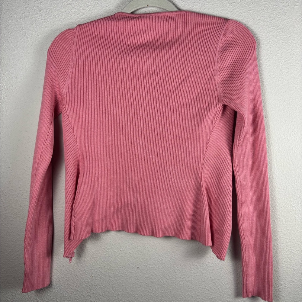 ReoRia Pink Ribbed Sweater - Picture 5 of 6